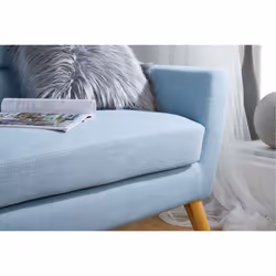 3 Seater Sofa Blue Birlea Lambeth Duck Egg Large Settee Scandinavian Retro