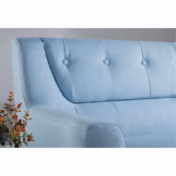 3 Seater Sofa Blue Birlea Lambeth Duck Egg Large Settee Scandinavian Retro - Additional view 4