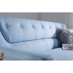 3 Seater Sofa Blue Birlea Lambeth Duck Egg Large Settee Scandinavian Retro - Additional view 6