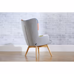 Multi Coloured Armchair Birlea Sloane Easy Fireside Chair Scandinavian Patchwork - Additional view 5