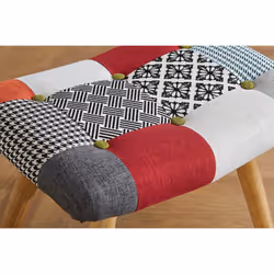 Multi Coloured Armchair Birlea Sloane Easy Fireside Chair Scandinavian Patchwork - Additional view 8