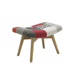 Birlea Sloane Multicolour Patchwork Upholstered Stool