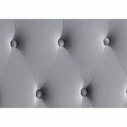 Grey King Size Bed Frame Cologne Upholstered Headboard 150cm 5FT Fabric