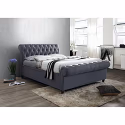 Charlton Double Side Lift Ottoman - Charcoal