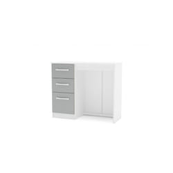 Birlea Lynx White & Grey Gloss 2 Drawer Dressing Table
