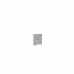 Birlea Lynx 4 Drawer Chest High Gloss, White and Grey