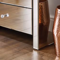 Seville 3 Drawer Mirrored Bedside - Additional view 5
