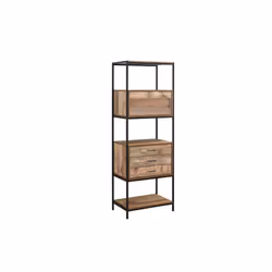 Industrial Shelving Unit Birlea Urban Chic 3 Drawer Bookcase Shelves Wood Metal