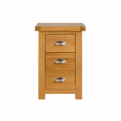 Woburn Oak 3 Drawer Bedside
