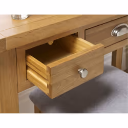 Oak Dressing Table Birlea Woburn 3 Drawer Solid Wood Traditional - Additional view 11