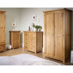 Oak Dressing Table Birlea Woburn 3 Drawer Solid Wood Traditional - Additional view 6