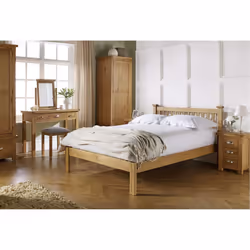 Oak Dressing Table Birlea Woburn 3 Drawer Solid Wood Traditional - Additional view 7