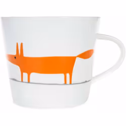 Scion Mr Fox Mug, Orange and Ceramic