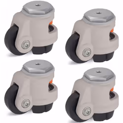 Set of 4 - Levelling Castor 50mm Wheel Blickle Castor 250kg Capacity HRIG-POA 50