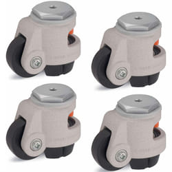 Set of 4 - Levelling Castor 50mm Wheel Blickle Castor 250kg Capacity HRIG-POA 50