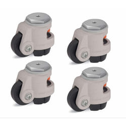 Set of 4 - Levelling Castor 72mm Wheel Blickle Castor 750kg Capacity HRIG-POA 72