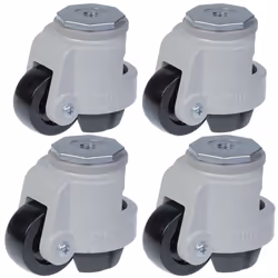 Levelling castor 63mm wheel Blickle castor 500kg capacity HRIG-POA 63G -Set of 4