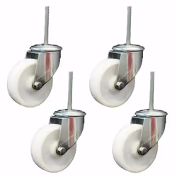 heavy duty bolt hole castor with bolt, swivel castor - set of 4
