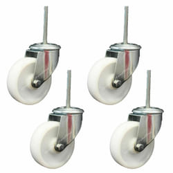 125mm bolt hole castors with bolt, swivel castor heavy duty - set of 4