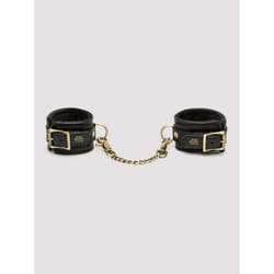 Lovehoney Fifty Shades of Grey Bound to You Faux Leather Wrist Cuffs Handcuff Black