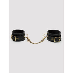Lovehoney Fifty Shades of Grey Bound to You Faux Leather Ankle Cuffs Bondage ankle cuff Black, Red