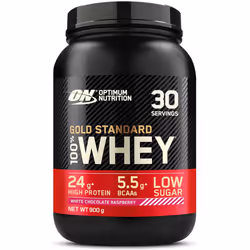 Optimum Nutrition Gold Standard 100% Whey, White Chocolate Raspberry, 899g