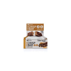 Optimum Nutrition Protein Crisp Bar with Whey Protein Isolate, Low Carb High Protein Snacks with No Added Sugar, Peanut Butter, 10 Bar (10 x 65 g)