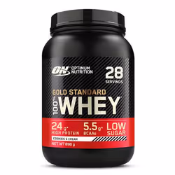 Optimum Nutrition Gold Standard 100% Whey, Powder, Whey protein concentrate, Whey protein isolate, Cookies & Cream, whey prot ...