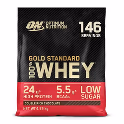 Optimum Nutrition Gold Standard 100% Whey, Powder, Whey protein concentrate, Whey protein isolate, Chocolate, whey protein bl ...