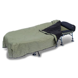 Abode Chequer Quilted Wind-Out Fleece Bedchair Blanket Carp Fishing Bed Cover