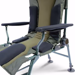 Abode Carp Fishing Camping Folding Easy-Arm Long Leg Recliner Sport Chair