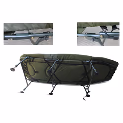 Abode 3D Comfort Air-Mesh Carp Fishing Camping 6 Leg Bedchair Bed