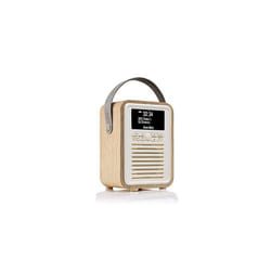 Retro Mini Portable Dab Radio with Bluetooth Speaker and Aux - Dab+ FM Bedside Dual Alarm Clock Radio, Battery Operated Radio and Digital Radio Mains