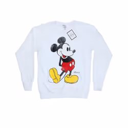 Disney Womens/Ladies Mickey Mouse Classic Kick Sweatshirt - S, White