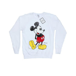 Disney Womens/Ladies Mickey Mouse Classic Kick Sweatshirt - S, White