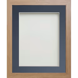 Frame Company Allington, Single picture frame, Foil, Glass, MDF, Beech, Blue, Table, Wall, 17.8 x 12.7 cm, Rectangular
