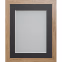 Frame Company Allington, Single picture frame, Foil, Glass, MDF, Beech, Grey, Wall, 33 x 22.9 cm, Rectangular