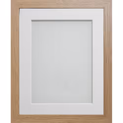 Frame Company Allington, Single picture frame, Foil, MDF, Plastic, Beech, White, Wall, 38.1 x 25.4 cm, Rectangular