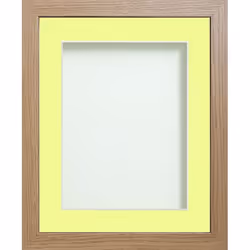 Frame Company Allington, Single picture frame, Foil, Glass, MDF, Beech, Yellow, Table, Wall, 22.9 x 15.2 cm, Rectangular
