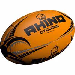 Rhino Cyclone Rugby Ball Fluo Orange Size 3-5 (2020) - 3