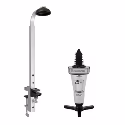 Beaumont 25ml Chrome Solo Bar Optic Spirit Measure & 70cl/1L Shelf Bracket