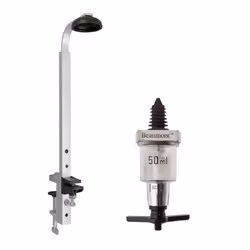 Beaumont 50ml Chrome Solo Bar Optic Spirit Measure & 70cl/1L Shelf Bracket
