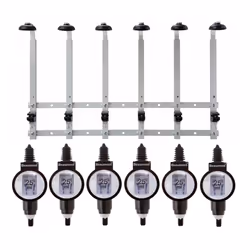 Beaumont 6 x 25ml Metrix SL Bar Optic Spirit Measure & 70cl/1L Wall Brackets