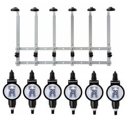 Beaumont 6 x 50ml Metrix SL Bar Optic Spirit Measure & 70cl/1L Wall Brackets