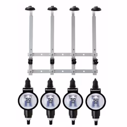 Beaumont 4 x 50ml Metrix SL Bar Optic Spirit Measure & 70cl/1L Wall Brackets