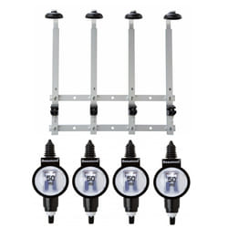 Beaumont 4 x 50ml Metrix SL Bar Optic Spirit Measure & 70cl/1L Wall Brackets