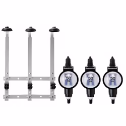 Beaumont 3 x 50ml Metrix SL Bar Optic Spirit Measure & 70cl/1L Wall Brackets