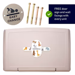 Bambino Baby Changer Unit Horizontal Commercial Wall Mounted