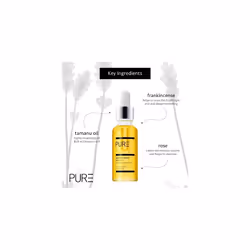Hydrate & Renew Face Oil from PURE Spa & Beauty 30ml - Vegan Skin Moisturiser with Rose, Geranium, Orange, Frankincense, Vitamin E and Omega 6 & 9