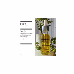 Hydrate & Renew Face Oil from PURE Spa & Beauty 30ml - Vegan Skin Moisturiser with Rose, Geranium, Orange, Frankincense, Vitamin E and Omega 6 & 9